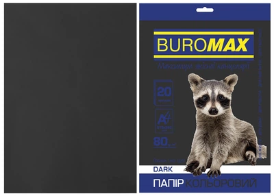 Бумага двухсторонняя DARK чёрная, 20 л., А4, 80 г/м² BM.2721420-01 BUROMAX (4823078962003)