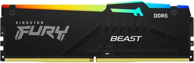 Пам'ять ПК Kingston DDR5 64GB KIT (32GBx2) 6000 FURY Beast RGB (648289)