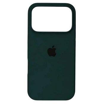 Чехол Fiji Silicone Case для Apple iPhone 17 Pro Max бампер накладка Soft Touch с микрофиброй Midnight Green
