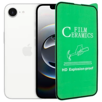 Защитное стекло-пленка Fiji Ceramics для Apple iPhone 17e полная проклейка черный