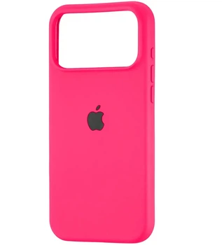 Чохол Fiji Silicone Case для Apple iPhone 17 Pro Max бампер накладка Soft Touch з мікрофіброю Hot Pink