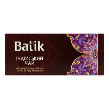 Черный чай Batik Индийский 25 пакетиков