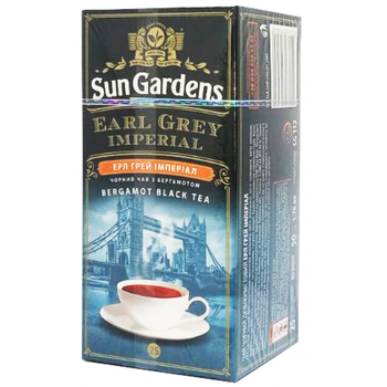 Чай черный Sun Gardens Earl Grey Imperial 25 пакетиков