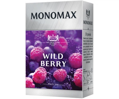 Чорний чай Мономах Wild Berry 80г