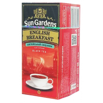 Чай черный Sun Gardens English Breakfast 25 пакетиков