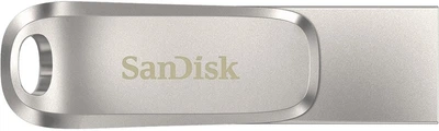 Накопитель SanDisk металлический 512 ГБ USB 3.2 Type-A Type-C Серебряный (694455)