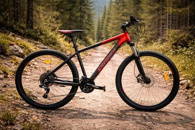 Велосипед горный алюминиевый Crosser МТ-041 29" рама 19" (3*10) DEORE SANTOUR Красный