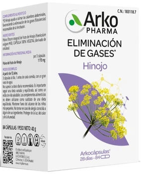 Suplement diety Arkopharma Fennel 84 kapsułek (3578835311174)