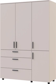 Шкаф для одежды Doros Торн 3 ДСП/3Ш (штанга) 135х51.6х200 см Кашемир (44900497)