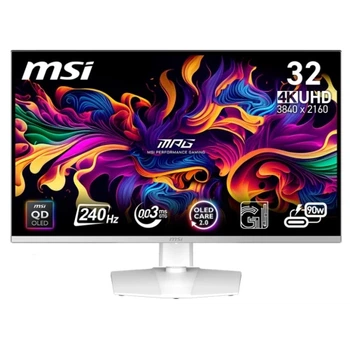 Монітор 31.5" MSI MPG 321URXW QD-OLED, White