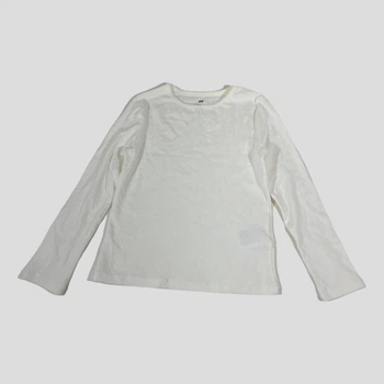 Лонгслив H&M 110/116 Белый 1191613_бел