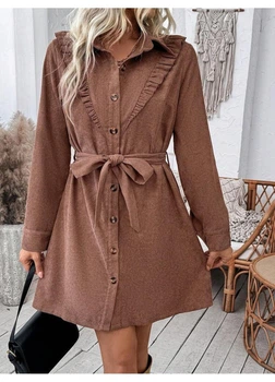 Сукня SHEIN S Коричневий sz2410087668995144