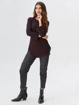Блуза H&M 38 Бордовий 0421249
