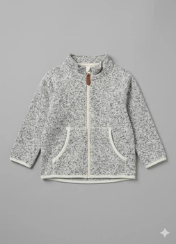 Толстовка на флісі H&M 86 Чорно-білий 0734923_толстов