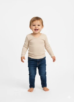 Лонгслив H&M 146/152 Бежевый 1262202