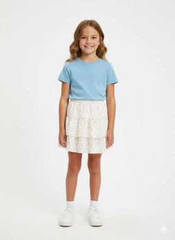 Спідниця H&M 110/116 Білий 1251359 Вишенька