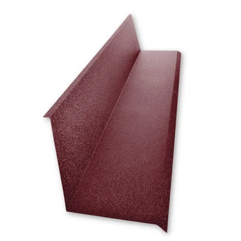 Планка примыкания со штробой 90×120 RAL 3005 винно-красный мат