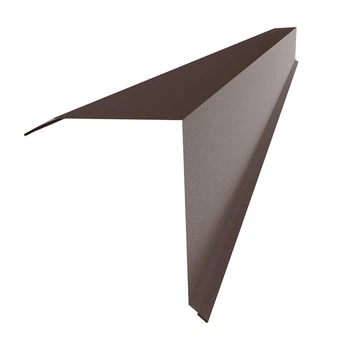 Планка торцевая/ветровая прямая 100×145 RAL 8017 шоколадно-коричневый мат