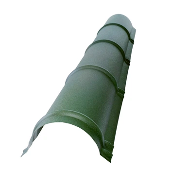 Коник півкруглий малий для металочерепиці RAL 6020 темно-зелений мат