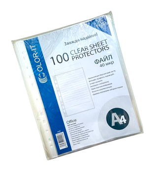 Файл А4 40 мкм C 100 шт 4008