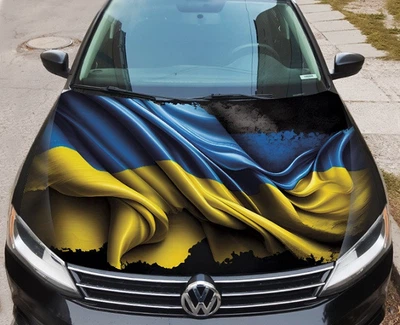 Наклейка на капот авто ARB 3D TUNING STUDIO Флаг Украины 3д 1500х1200х0.080мм