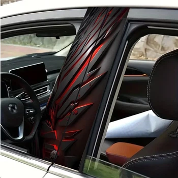 Наклейки на стойки дверей авто ARB 3D TUNING STUDIO Абстракция 3д 500х220х0.15мм=2штуки