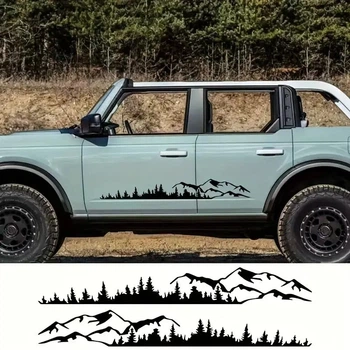 Наклейки на авто ARB 3D TUNING STUDIO Лес горы 1500х200х0.075мм=2штуки