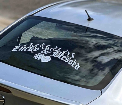 Наклейка на заднее стекло ARB 3D TUNING STUDIO Lucky and Blessed 550х190х0.80мм