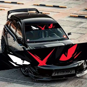 Наклейка на лобовое стекло ARB 3D TUNING STUDIO Глаза Демон 1300х210х0.15мм