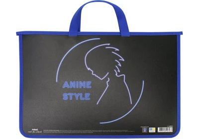 Портфель А4 MAXI 30053 "Anime Style" пласт. на блискавці, дитячий /MX30053/