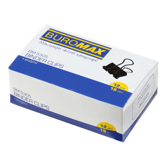 Біндер 19мм BUROMAX 5305 (12) /BM.5305/