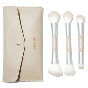 Набор кисточек в косметичке Sheglam Face Essentials Brush Set With Bag