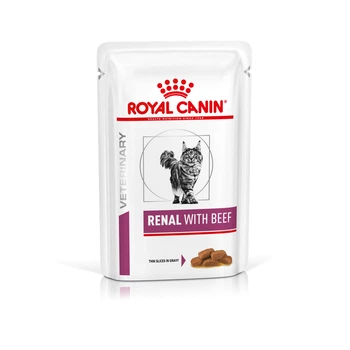 Влажный корм для кошек Royal Canin Veterinary Health Renal Cat Beef (Кусочки В Соусе) 85 г