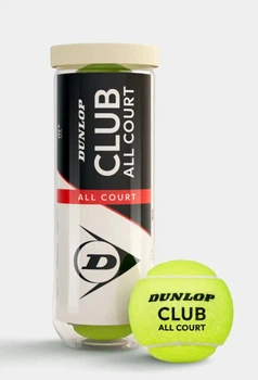 Мячи для тенниса Dunlop CLUB all court 3B Жовтий (601629)