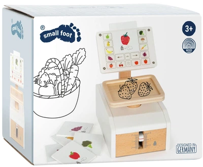 Дерев'яні магазинні ваги Small Foot Fresh з картками 12418 (4020972124180)