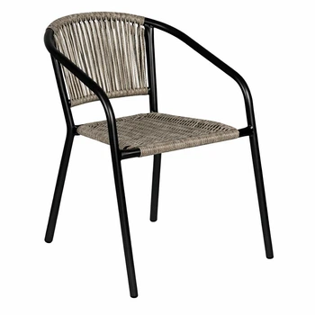Стул садовый с плетеного искусственного ротанга Garden Chair Amalfi SC-036E Серый