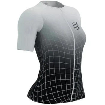 Футболка Compressport Tri Postural Aero SS Top Wmn Black/white print S (100078260)