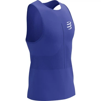 Майка чоловіча спортивна для бігу тренувань облягаюча Compressport Pro Racing Singlet M Dazz blue L (100078225)