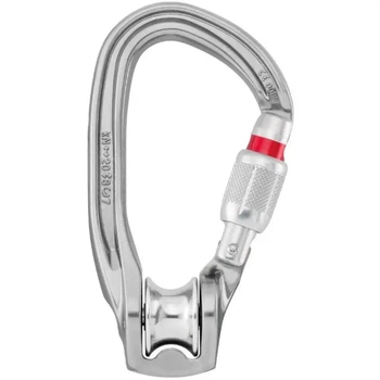 Блок-ролик ролик для мотузки карабін різьбова муфта screw-lock Petzl Rollclip Z Screw-Lock P75 SL Grey Uni (100006987)