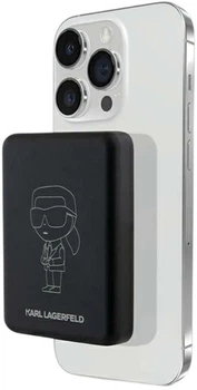 Powerbank Karl Lagerfeld NFT Outline Ikonik MagSafe 5000 mAh 15W Black (3666339172176)