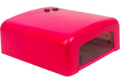 Лампа UV №818 YRE, 36 Вт розовая с таймером