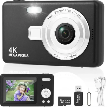 Цифровая камера Euakee Digital Camera 2.7K 48MP