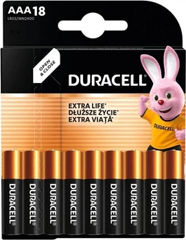 Батарейки Duracell AAA LR03 MN2400 1x18 шт