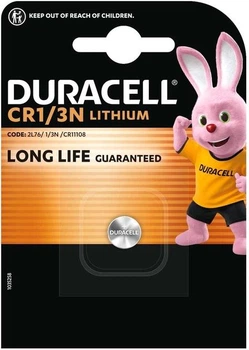 Батарейка літієва Duracell CR1/3N, 3V, блістер 1шт
