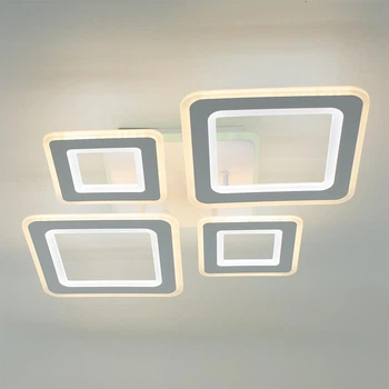 Керована світлодіодна люстра ESLLSE OVAL RGB 110 Вт 5S 520x520x90 мм Біла