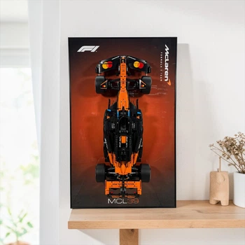 Настенная рамка-подставка для конструктора LEGO Technic Bolid McLaren MCL39 F1 (42228) Frame / Display