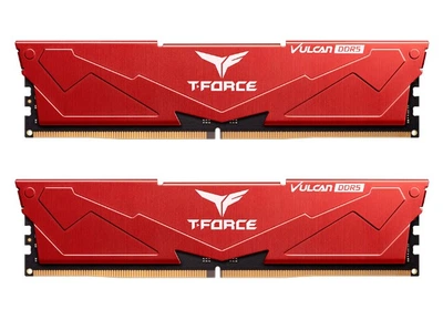 Оперативная память DDR5 32 Gb (6400 MHz) (Kit 16 Gb x 2) Team T-Force Vulcan Red (FLRD532G6400HC40BDC01)