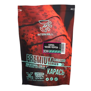 Прикормка Interkrill Premium Карась-часник-чебрець 1кг