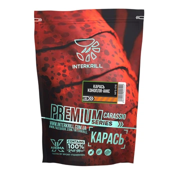 Прикормка Interkrill Premium Карась-конопля-аніс 1кг