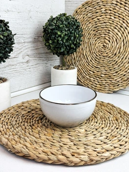 Салатник Intrendo Gasto 14 см Golden rim white IN0014GAS